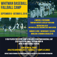 Whitman Fall Baseball Camp