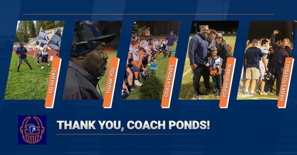 THAN K YOU COACH PONDS!