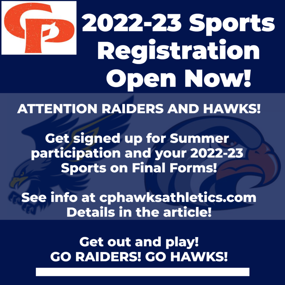 CPHS and Sager Sports Registration is OPEN NOW! Davis Elementary School