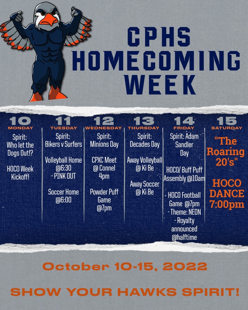 ​Hawks HOCO Week Events!