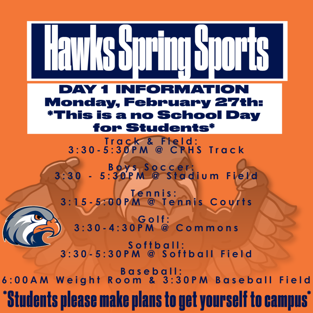 Hawks Spring Sports Day One - Feb. 27th