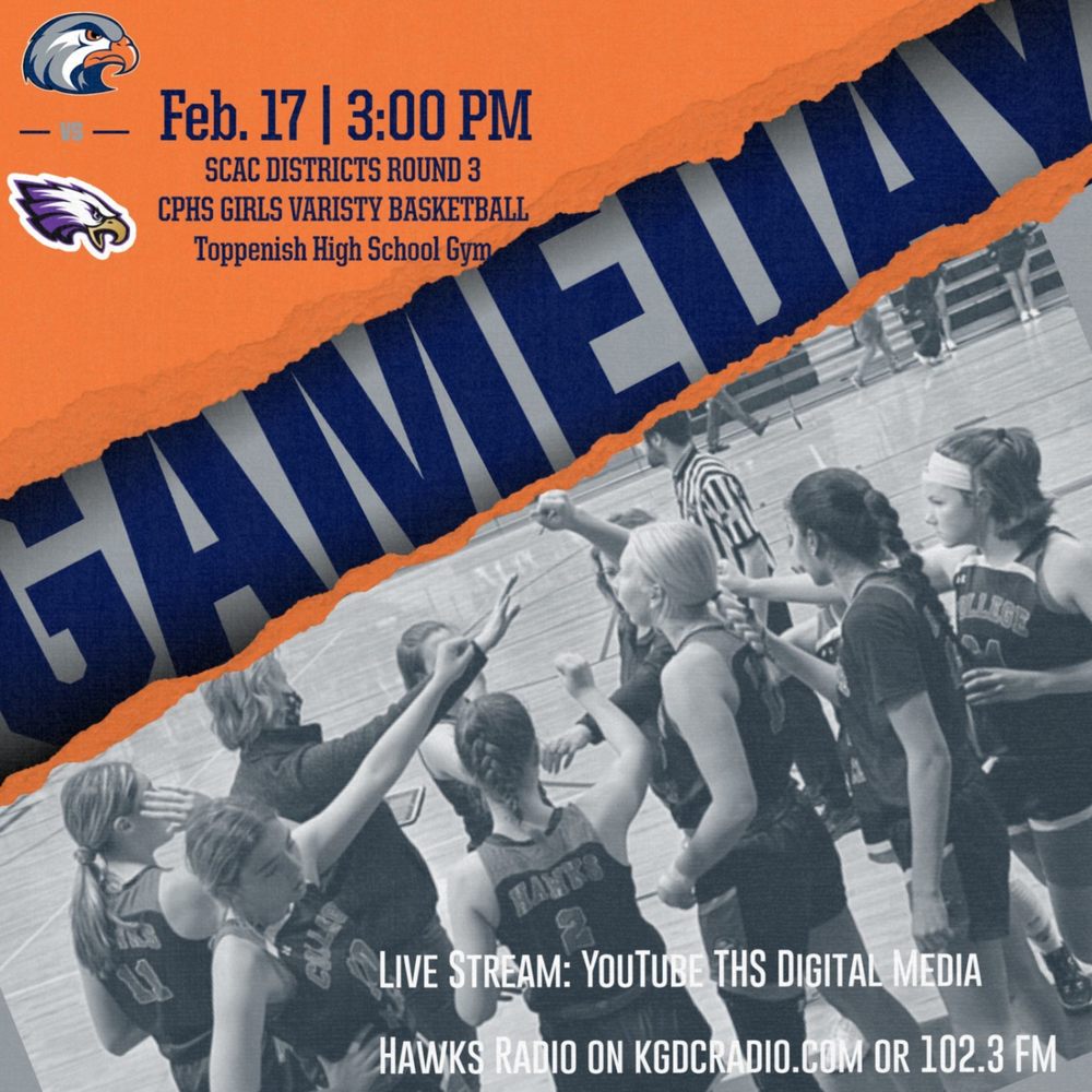 Game day hawks girls bb playoffs athletics and activities