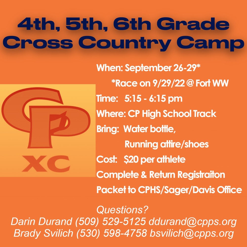 CPXC Youth Camp Info - Grades 4/5/6