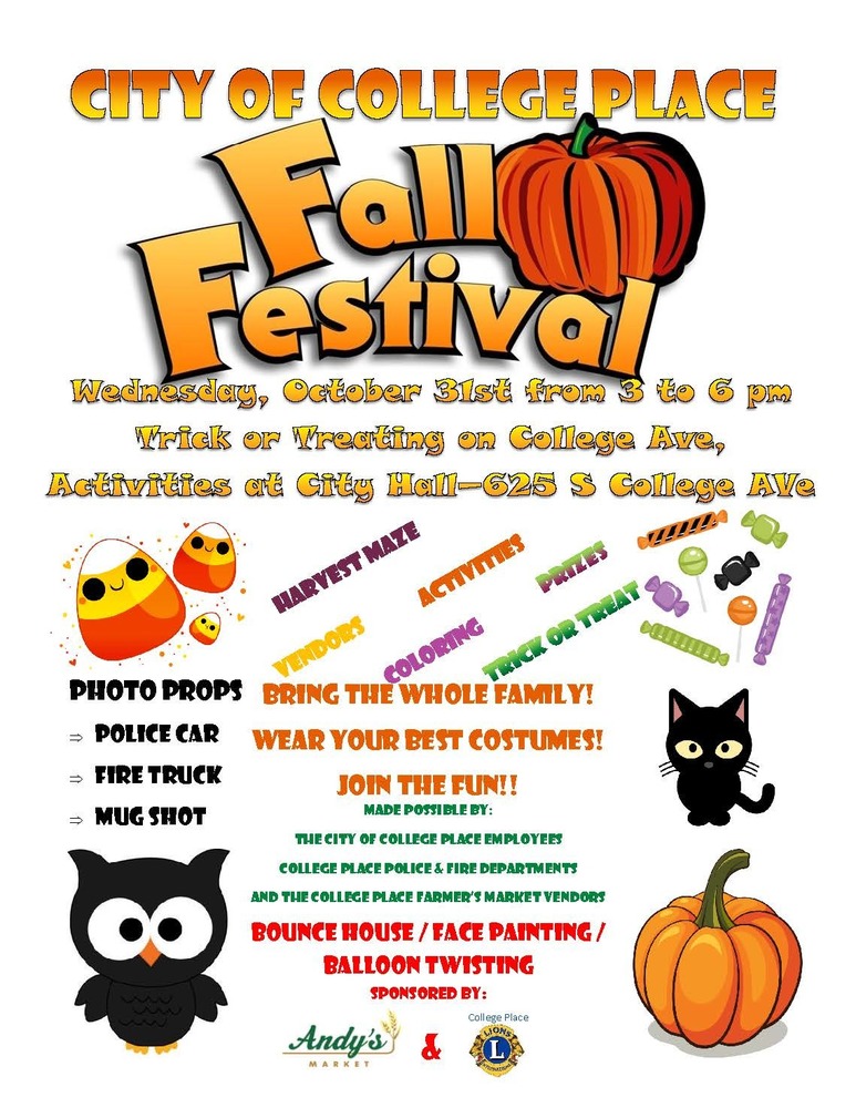 City of College Place Fall Festival