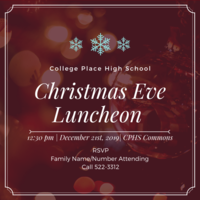 College Place 4th Annual Community Christmas Eve Luncheon