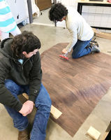 Students craft portable stage for festival musicians