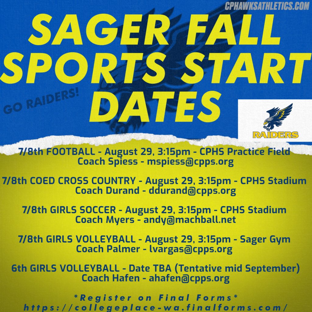 Fall Sports - Sager MS